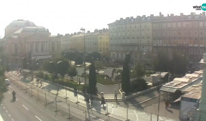 Webcam Rijeka - Park and  Croatian National Theatre Ivan pl. Zajc